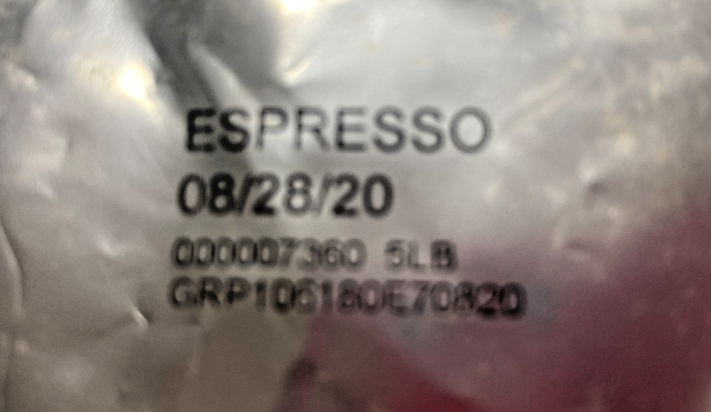 5 Lb Bag of Starbucks Espresso Coffee Whole Bean  Limited  BB 08/2020