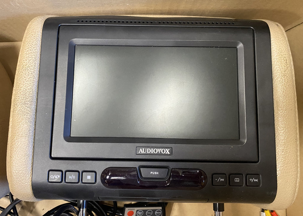 2 Pack Audiovox Avxmtghr1da 7 Widescreen Headrest Monitor Dvd