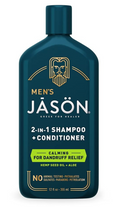 JASON Men's Hydrating 2-in-1 Shampoo + Conditioner, 12 oz