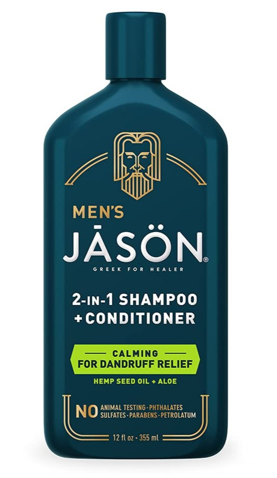 JASON Men's Hydrating 2-in-1 Shampoo + Conditioner, 12 oz