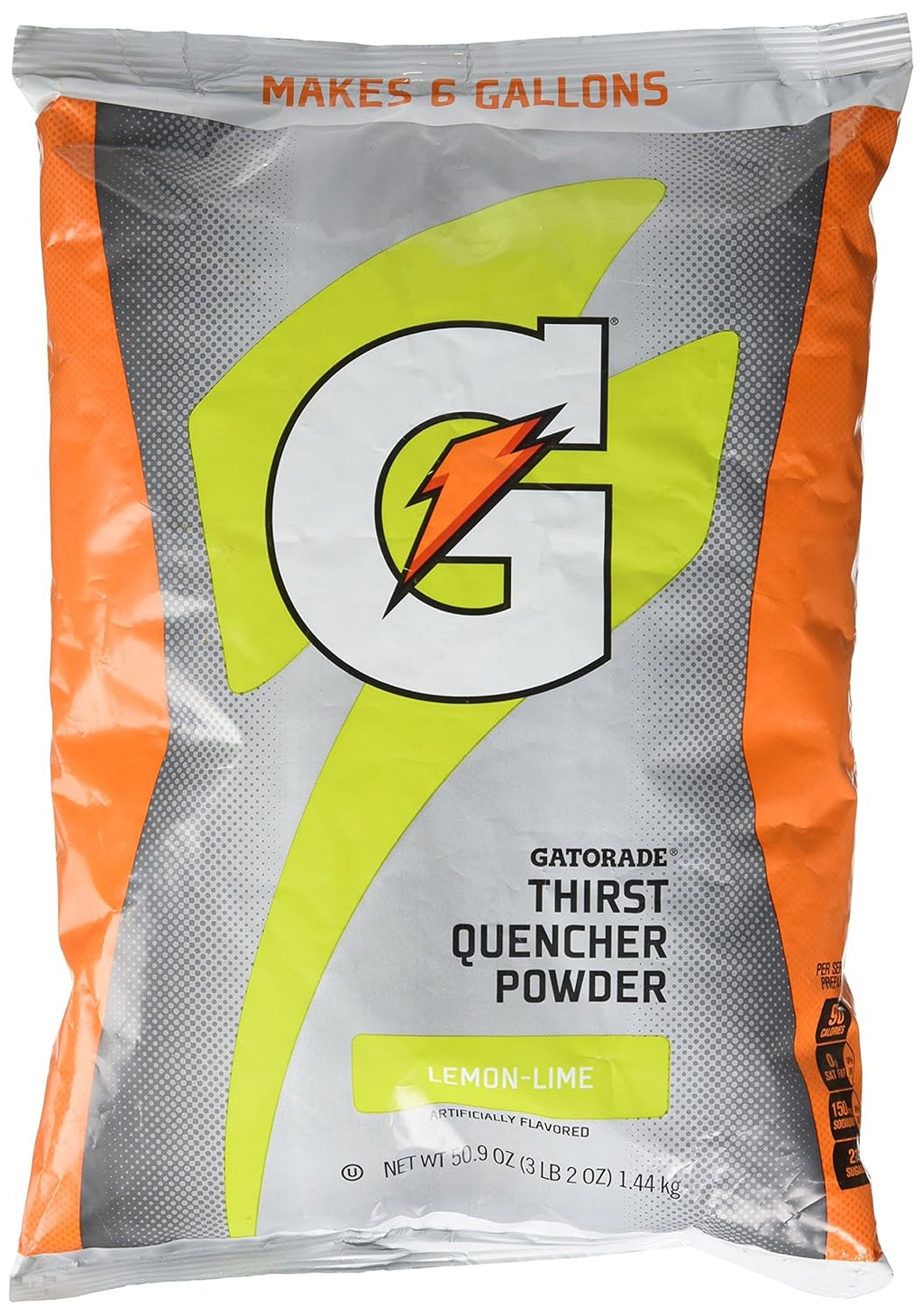 2 Pack Gatorade Lemon-Lime Instant Powder Drink Mix, 102oz Yields 12 Gal