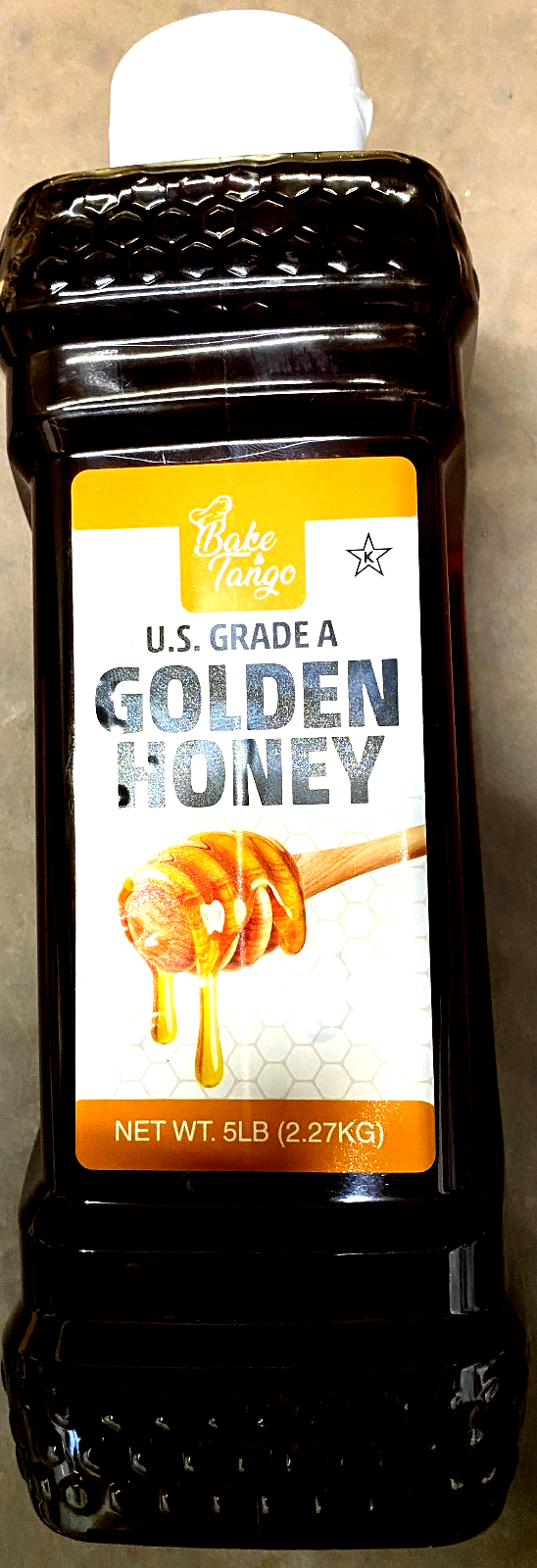 Bake Tango US Grade A Golden Honey  100% Pure Honey, 80 oz - 5 LB/BBD:  Jun 2027