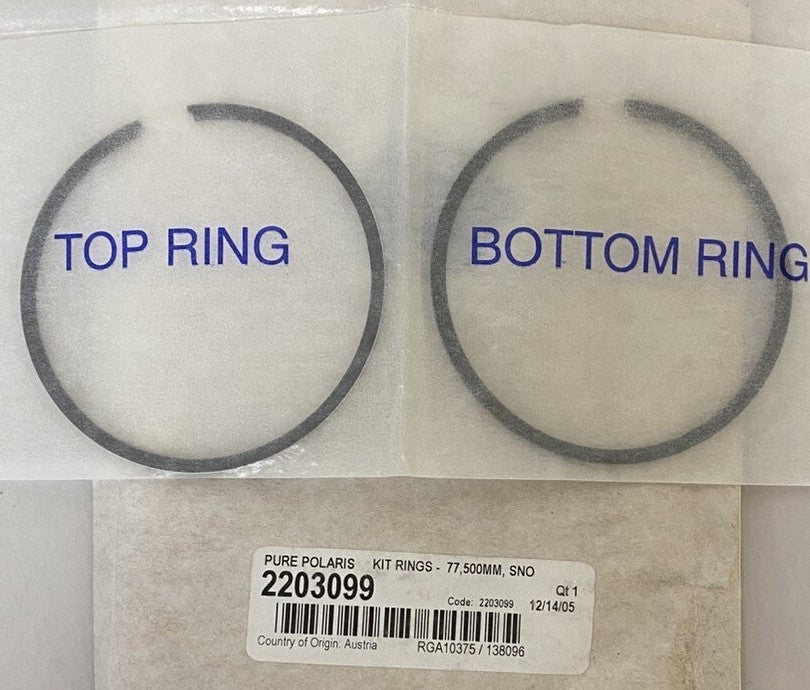 Polaris 700 RMK 159 Crankshaft Piston Ring Kit, 77,500MM ‘06 OEM #2203099 #M1252