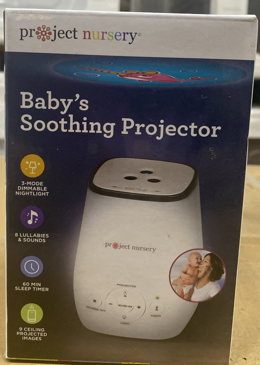 Project Nursery Portable and Table Top Sleep Soother, White Noise Sound Machi...